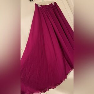 Long flared skirt